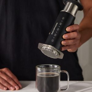 AeroPress Coffee Maker Stainless Steel | Black